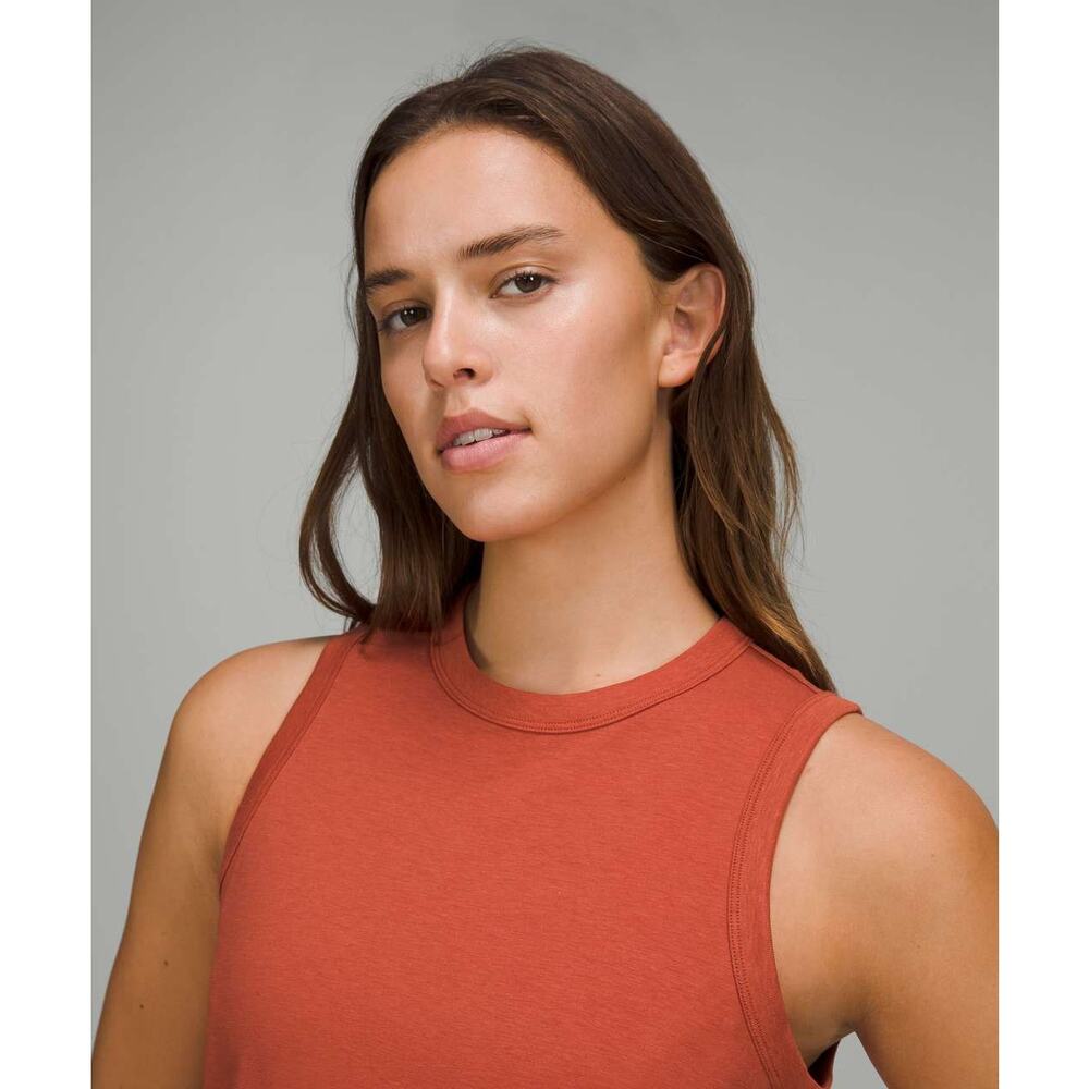 lululemon athletica Orange Cotton Mini Dress - Picture 5 of 12